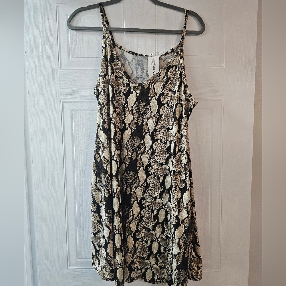Chic Snake Print Dress